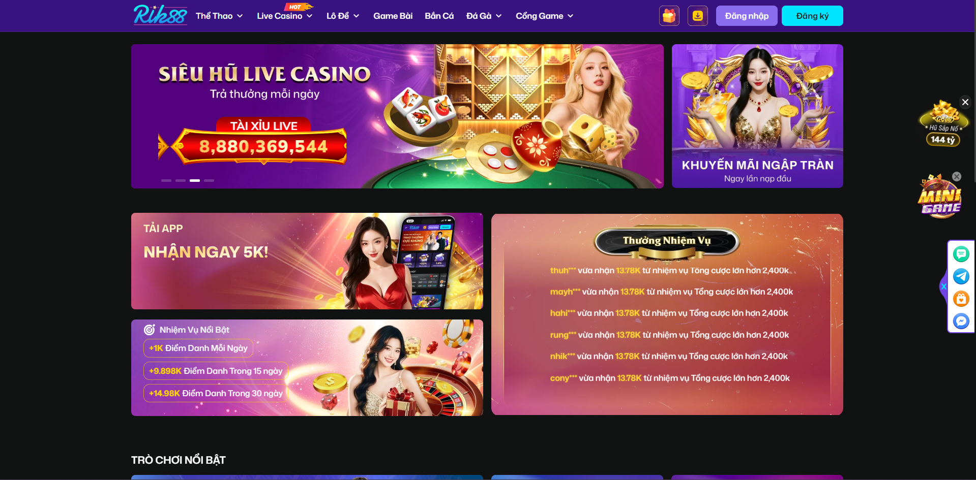 Bài đánh giá trung thực toàn diện về nhà cái RIK88