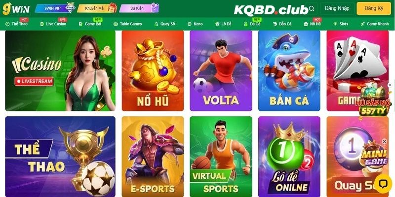 9WIN quy tụ nhiều tựa game đặc sắc