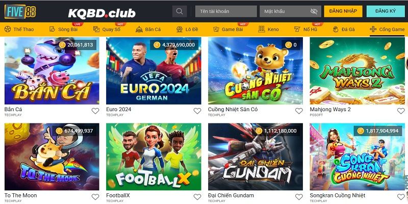 Trải nghiệm cá cược trực tuyến hiện đại và đặc sắc tại FIVE88